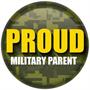Proud Military Parent Button