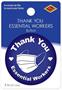 Thank You Essential Workers Button
