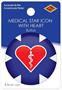 Medical Star Icon w/Heart Button