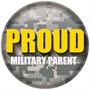 Proud Military Parent Button