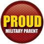 Proud Military Parent Button