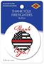 Thank You! Firefighters Button