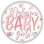 Welcome Baby Girl! Button