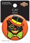 Vintage Halloween Cat Button