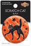 Vintage Halloween Scratch Cat Button