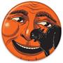 Vintage Halloween Cat & Moon Button