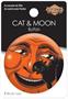 Vintage Halloween Cat & Moon Button