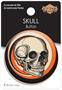 Vintage Halloween Skull Button