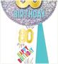 80th Birthday Rosette