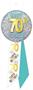 70th Birthday Rosette