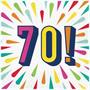 Birthday Burst 70 Napkins