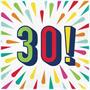 Birthday Burst 30 Napkins