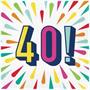 Birthday Burst 40 Napkins