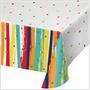Birthday Stripes Paper Tablecover Kit (3), Each