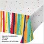 Birthday Stripes Paper Tablecover Kit (3), Each
