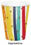 Birthday Stripes 9 Oz Cup Kit (24), Each