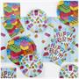 Block Bash Toy Blocks Dinner Plates, 24 ct