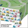 Transportation Time City Life Paper Tablecloths, 3 ct