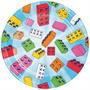 Block Bash Toy Blocks Dessert Plates, 24 ct