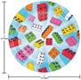 Block Bash Toy Blocks Dessert Plates, 24 ct