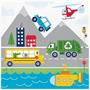 Transportation Time City Life Napkins, 48 ct