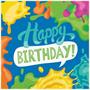 Paint Splatter "Happy Birthday" Napkins, 48 ct
