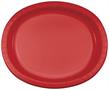 Classic Red Oval Plates