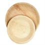 Dtocs Palm Leaf Plates Round Combo (50) - 10" Dinner (25) and 8" Dessert (25) Plates