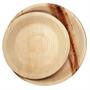 Dtocs Palm Leaf Plates Round Combo (50) - 10" Dinner (25) and 8" Dessert (25) Plates