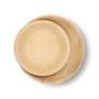 Dtocs Palm Leaf Plates Round Combo (50) - 10" Dinner (25) and 8" Dessert (25) Plates