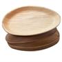 Dtocs Bamboo Look Compostable 10x6 inch Oval Palm Leaf Plate Set