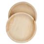 Dtocs Bamboo Look Compostable Palm Leaf Plate Set 7" Round