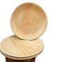 Dtocs Bamboo Look Compostable Palm Leaf Plate Set 7" Round