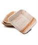 Dtocs Compostable 7 inch Square Palm Leaf Plates