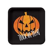 Creepy Night Square Dessert Plates