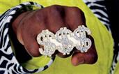 Triple Dollar Sign Ring for Big Daddy Pimp