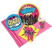 Superhero Girl 16 Guest Party Pack