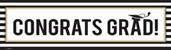 Graduation Party Birthday Banner 18" x 61"