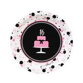 Sweet 16 Dessert Plates 