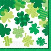 Happy St. Patrick's Day Bloom Lunch Napkin 