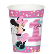 Disney Minnie Mouse 1st Birthday 9oz Paper Cups