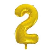 Jumbo Gold Foil Balloon-Number 2