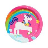 Fairytale Unicorn Party Dessert Plates 