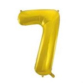 Jumbo Gold Foil Balloon-Number 7