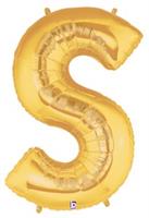Jumbo Gold Foil Letter-S