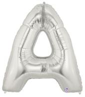 Jumbo Silver Foil Letter-A