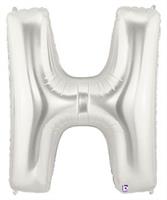 Jumbo Silver Foil Letter-H