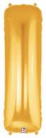 Jumbo Gold Foil Letter-I