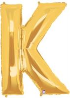Jumbo Gold Foil Letter-K
