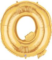 Jumbo Gold Foil Letter-Q